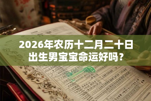 2026年农历十二月二十日出生男宝宝命运好吗? 2026年农历十二月二十日出生男宝宝命运好吗?