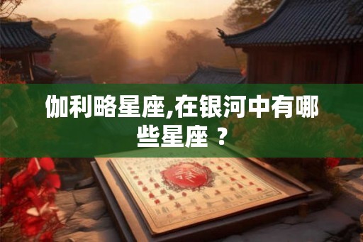 伽利略星座,在银河中有哪些星座 ？