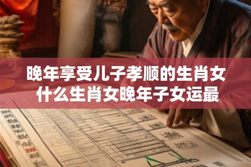 晚年享受儿子孝顺的生肖女 什么生肖女晚年子女运最好
