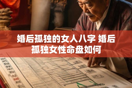 婚后孤独的女人八字 婚后孤独女性命盘如何