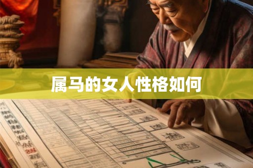 属马的女人性格如何
