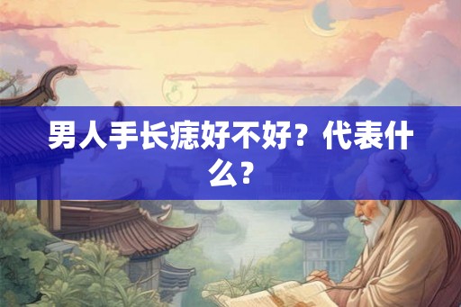 男人手长痣好不好？代表什么？