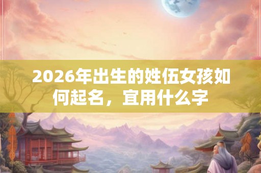 2026年出生的姓伍女孩如何起名，宜用什么字