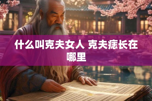 什么叫克夫女人 克夫痣长在哪里
