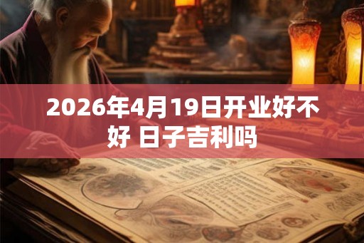 2026年4月19日开业好不好 日子吉利吗