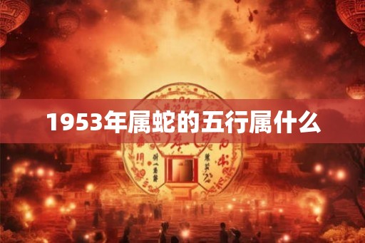 1953年属蛇的五行属什么