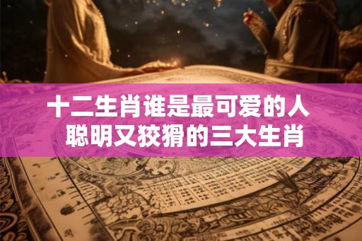 十二生肖谁是最可爱的人  聪明又狡猾的三大生肖