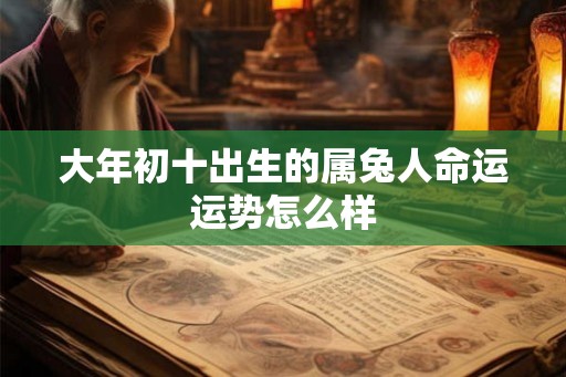 大年初十出生的属兔人命运运势怎么样