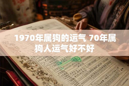 1970年属狗的运气 70年属狗人运气好不好