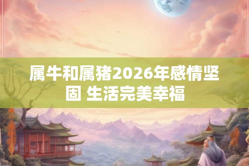 属牛和属猪2026年感情坚固 生活完美幸福 属牛和属猪2026年感情坚固 生活完美幸福