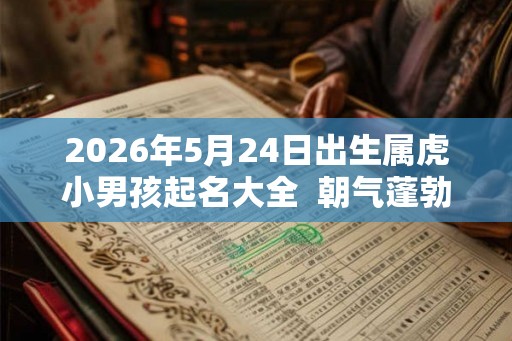 2026年5月24日出生属虎小男孩起名大全  朝气蓬勃的名字