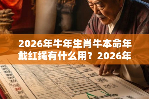 2026年牛年生肖牛本命年戴红绳有什么用？2026年本命年属什么？