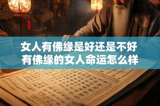女人有佛缘是好还是不好 有佛缘的女人命运怎么样