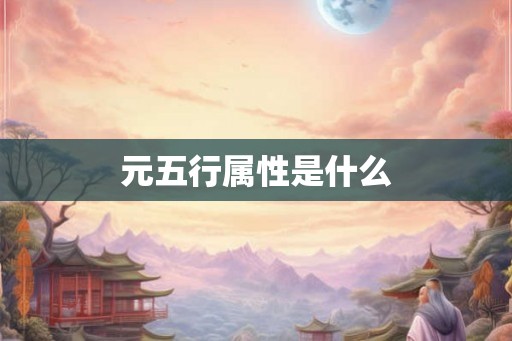 元五行属性是什么