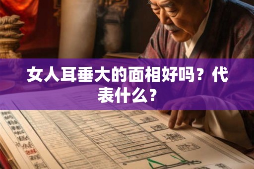 女人耳垂大的面相好吗？代表什么？