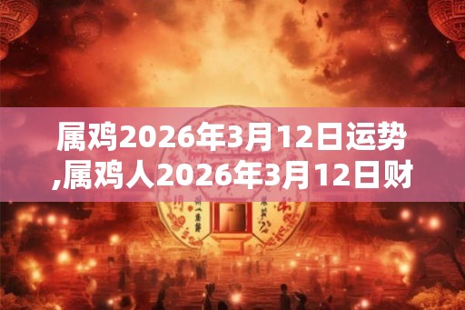 属鸡2026年3月12日运势,属鸡人2026年3月12日财运,生肖鸡2026年3月12日运势 属鸡2026年3月12日运势,属鸡人2026年3月12日财运,生肖鸡2026年3月12日运势