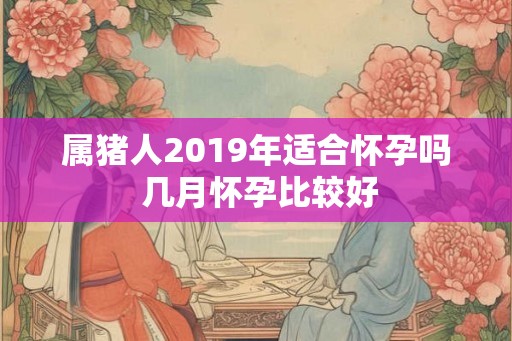 属猪人2019年适合怀孕吗 几月怀孕比较好