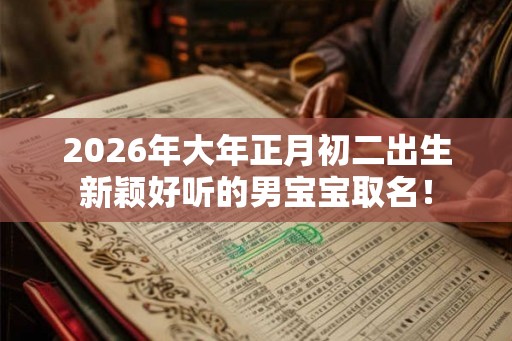2026年大年正月初二出生新颖好听的男宝宝取名！