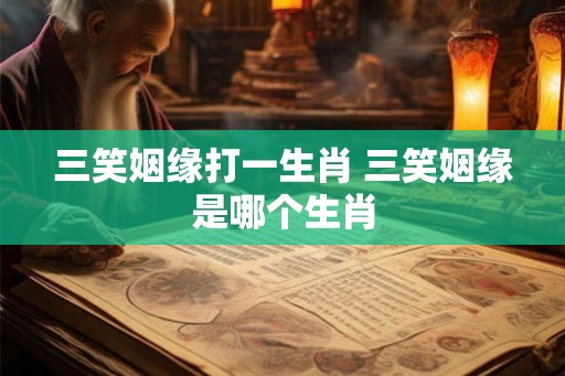 三笑姻缘打一生肖 三笑姻缘是哪个生肖 三笑姻缘打一生肖 三笑姻缘是哪个生肖