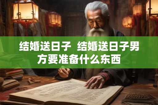 结婚送日子  结婚送日子男方要准备什么东西