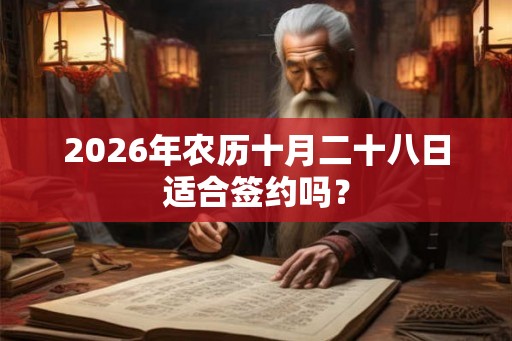 2026年农历十月二十八日适合签约吗？