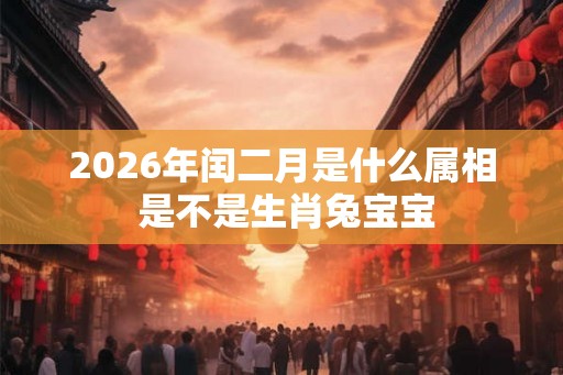 2026年闰二月是什么属相 是不是生肖兔宝宝