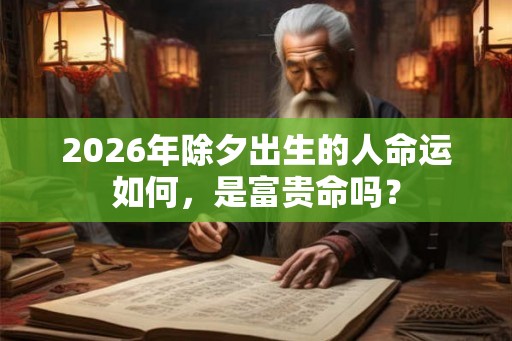 2026年除夕出生的人命运如何，是富贵命吗？