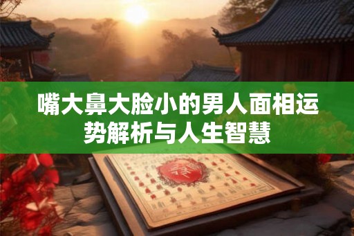 嘴大鼻大脸小的男人面相运势解析与人生智慧