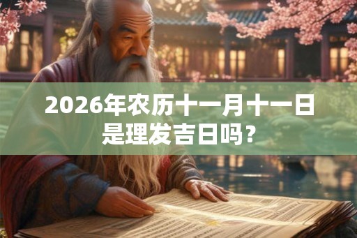 2026年农历十一月十一日是理发吉日吗？