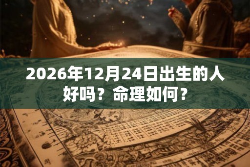 2026年12月24日出生的人好吗？命理如何？