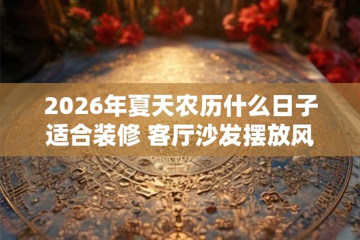 2026年夏天农历什么日子适合装修 客厅沙发摆放风水