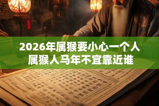 2026年属猴要小心一个人 属猴人马年不宜靠近谁