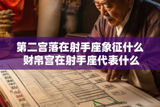 第二宫落在射手座象征什么 财帛宫在射手座代表什么