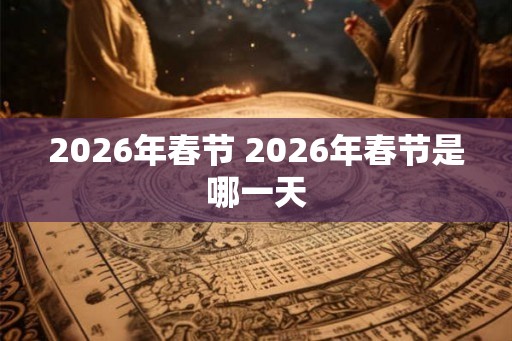 2026年春节 2026年春节是哪一天