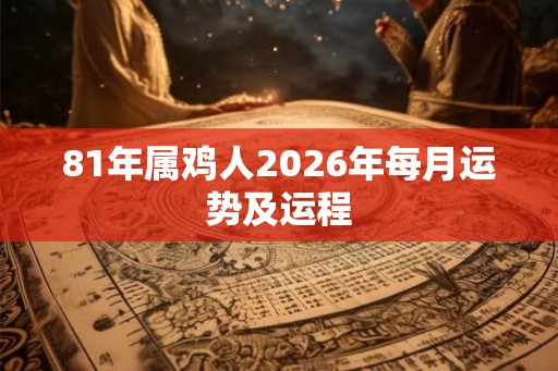81年属鸡人2026年每月运势及运程