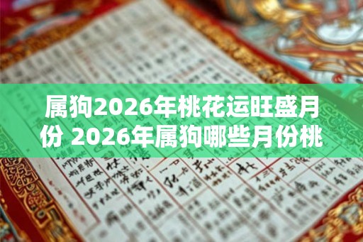 属狗2026年桃花运旺盛月份 2026年属狗哪些月份桃花运旺 属狗2026年桃花运旺盛月份 2026年属狗哪些月份桃花运旺