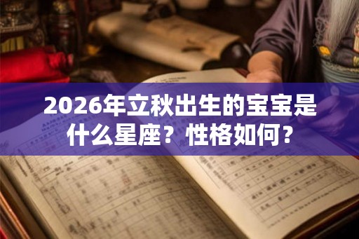 2026年立秋出生的宝宝是什么星座？性格如何？