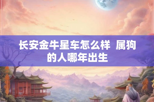 长安金牛星车怎么样  属狗的人哪年出生