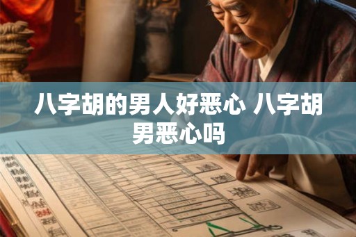 八字胡的男人好恶心 八字胡男恶心吗