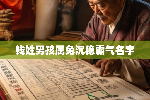钱姓男孩属兔沉稳霸气名字
