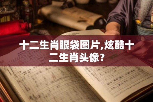 十二生肖眼袋图片,炫酷十二生肖头像? 十二生肖眼袋图片,炫酷十二生肖头像?