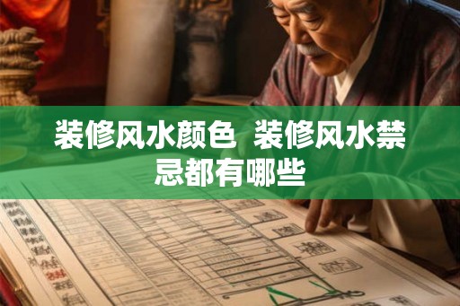 装修风水颜色 装修风水禁忌都有哪些 装修风水颜色 装修风水禁忌都有哪些