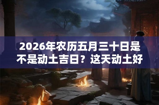 2026年农历五月三十日是不是动土吉日?这天动土好吗? 2026年农历五月三十日是不是动土吉日?这天动土好吗?