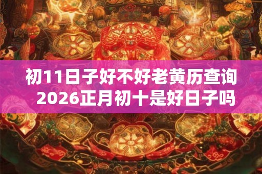 初11日子好不好老黄历查询 2026正月初十是好日子吗 初11日子好不好老黄历查询 2026正月初十是好日子吗