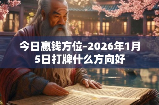 今日赢钱方位-2026年1月5日打牌什么方向好