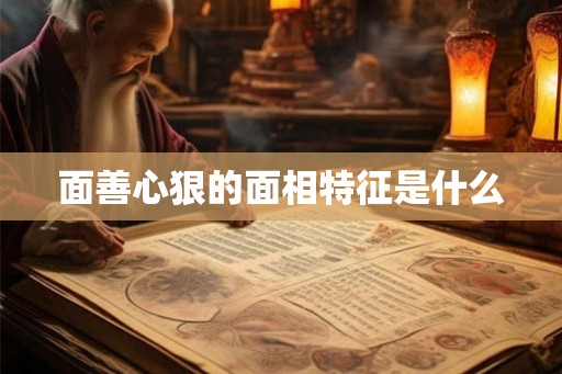 面善心狠的面相特征是什么