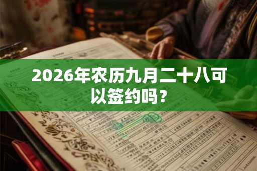 2026年农历九月二十八可以签约吗? 2026年农历九月二十八可以签约吗?