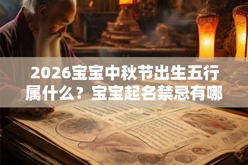 2026宝宝中秋节出生五行属什么？宝宝起名禁忌有哪些？