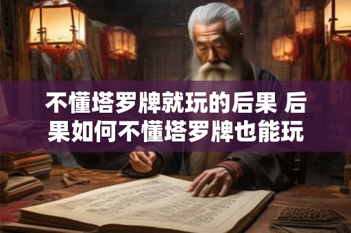 不懂塔罗牌就玩的后果 后果如何不懂塔罗牌也能玩