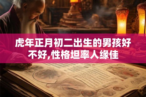 虎年正月初二出生的男孩好不好,性格坦率人缘佳